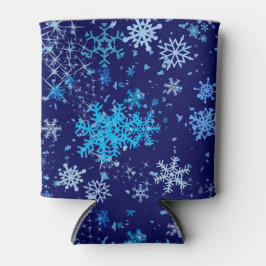 Enfriador De Latas Nevada nocturna de los navidades