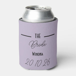 Enfriador De Latas Nevera de Boda Lavender Bride