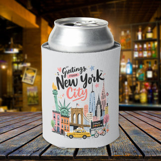Enfriador De Latas New York City NYC Skyline