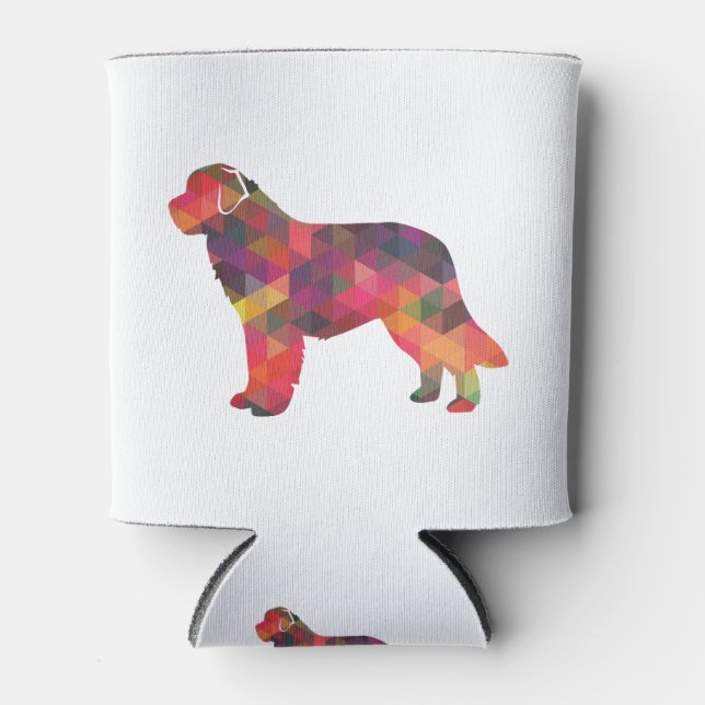 Enfriador De Latas Newfoundland Geo Silhouette Multi (Anverso)