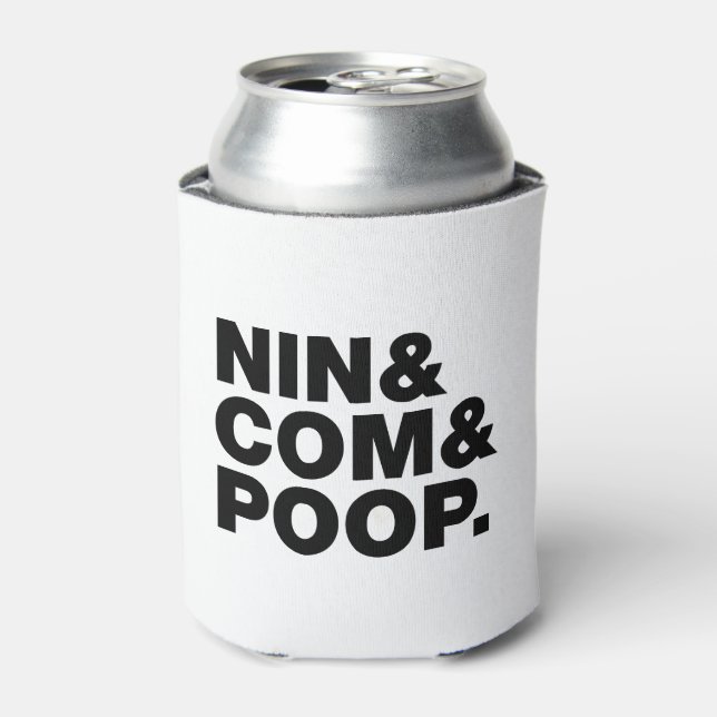 ENFRIADOR DE LATAS NIN & COM & POOP. (Lata Anverso)