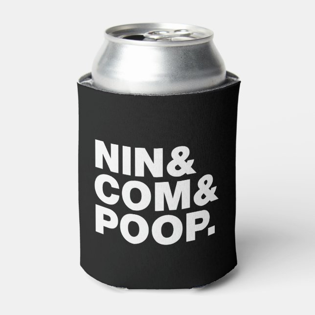 ENFRIADOR DE LATAS NIN & COM & POOP. (Lata Anverso)