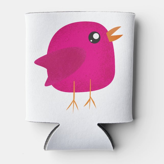 Enfriador De Latas Niños adorables pájaros (Anverso)
