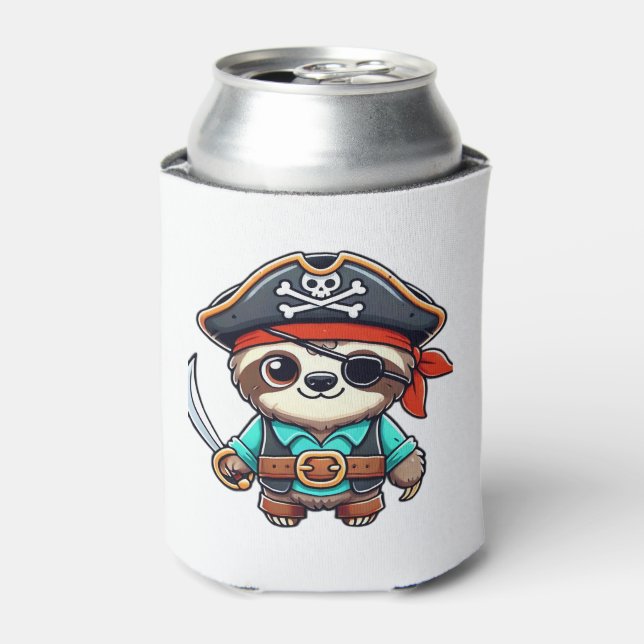 Enfriador De Latas Niños piratas de Halloween eslovacos hombres eslov (Lata Anverso)