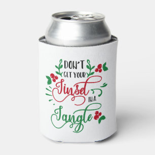 Enfriador De Latas no consigas tu mejillón en un Navidad enmarañado