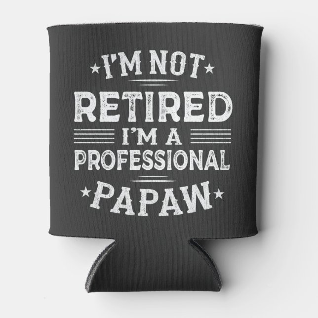 Enfriador De Latas No estoy jubilado Soy un abuelo profesional de Pap (Anverso)