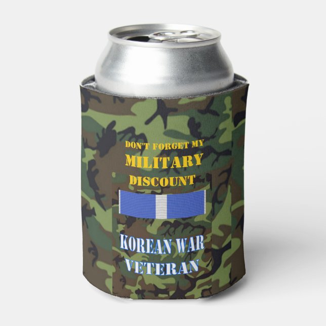 ENFRIADOR DE LATAS NO OLVIDES MI DESCUENTO MILITAR (Lata Anverso)