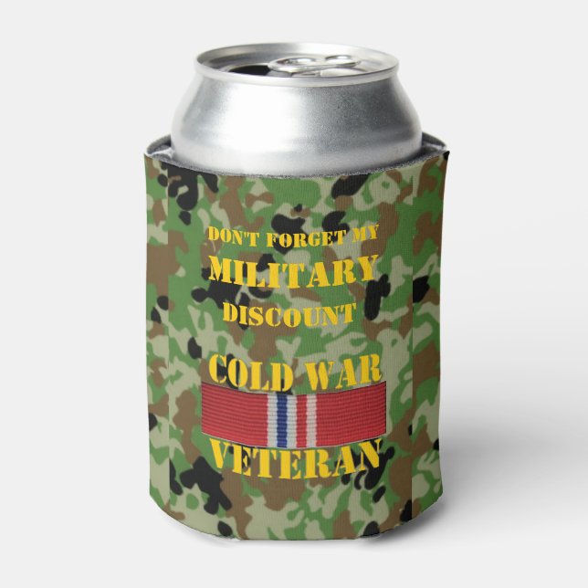 ENFRIADOR DE LATAS NO OLVIDES MI DESCUENTO MILITAR (Lata Anverso)