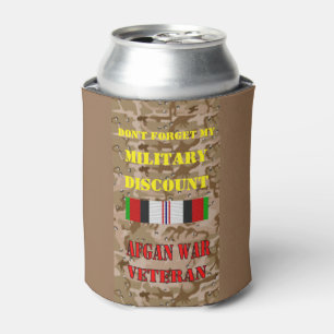 ENFRIADOR DE LATAS NO OLVIDES MI DESCUENTO MILITAR