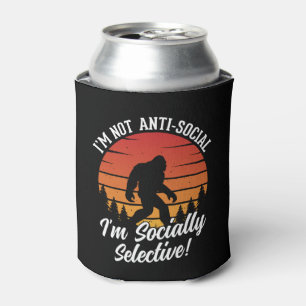 Enfriador De Latas No soy negro de pie de página anti-social