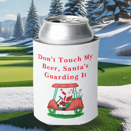Enfriador De Latas No Toques Mi Cerveza, Santa la Está Protegiendo