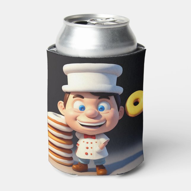 Enfriador De Latas No toques mis donuts, Refrigerador de bebidas (Lata Anverso)