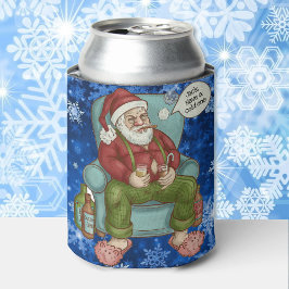 Enfriador De Latas Noche de Santa Claus personaliza a Navidades graci
