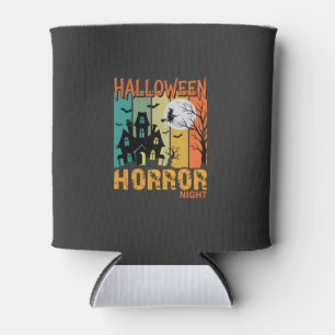 Enfriador De Latas Noche de Terror de Halloween Casa Embrujada Vector