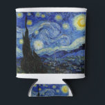 Enfriador De Latas Noche estrellada de Vincent Van Gogh<br><div class="desc">Noche estrellada de Vincent Van Gogh pintura maestra arte bello impresionismo pintura vibrante color bello paisaje de calidad paisaje arte post decoración</div>