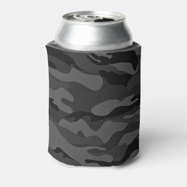 Enfriador De Latas noche oscura de camo militar (Reverso de la lata)