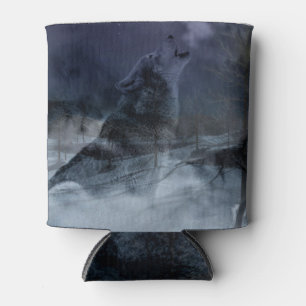 Enfriador De Latas Noche Wolf Spirit Moon