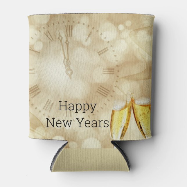 Enfriador De Latas Nochevieja con gafas de champán (Anverso)