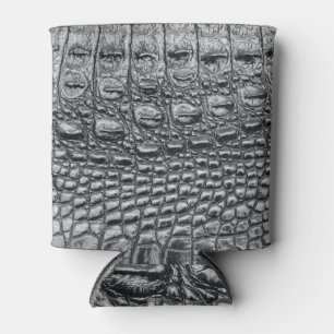 Enfriador De Latas Noir cocodrilo: Mistique de cuero negro