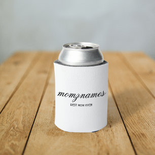 Enfriador De Latas Nombre con Caligrafía Personalizada para la Mejor 