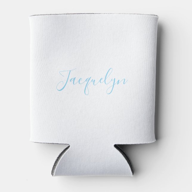 Enfriador De Latas Nombre de caligrafía moderna elegante de la llanur (Anverso)