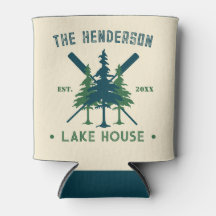 Nombre de familia Cabin Lake House Oars Pine Trees