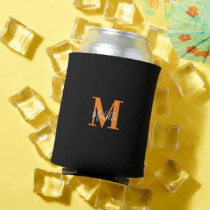 Enfriador De Latas Nombre de monograma personalizado