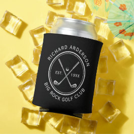 Enfriador De Latas Nombre de palo de golf personalizado elegante bebi