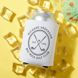 Enfriador De Latas Nombre de palo de golf personalizado elegante bebi