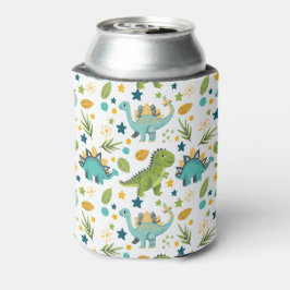 Enfriador De Latas Nombre de patrón sin fisuras de dinosaurio Rex lin