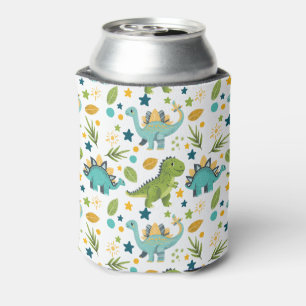 Enfriador De Latas Nombre de patrón sin fisuras de dinosaurio Rex lin