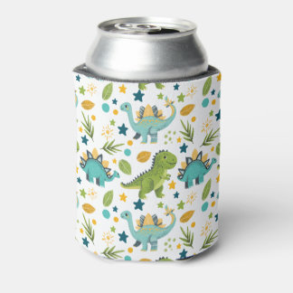Enfriador De Latas Nombre de patrón sin fisuras de dinosaurio Rex lin