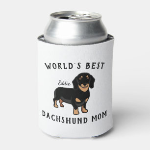 Enfriador De Latas Nombre de perro personalizado de la mejor mamá de 