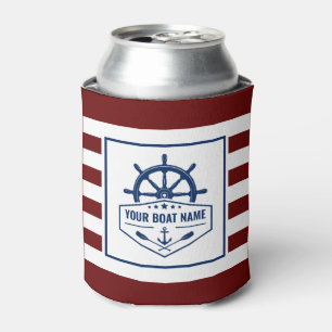 Enfriador De Latas Nombre del barco Anchor Náutico Oars Helpes