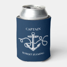 Nombre del capitán del Ancla Náutico Personalizado