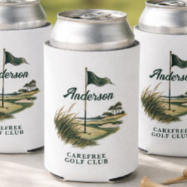 Enfriador De Latas Nombre del club de campo de golf clásico