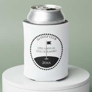 Enfriador De Latas Nombre del Club de Golf Scramble