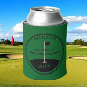 Enfriador De Latas Nombre del Club de Torneo de Golf Forest Green