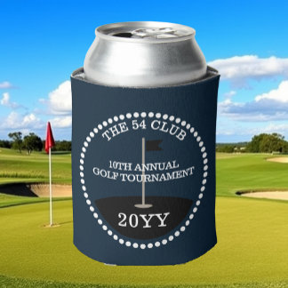 Enfriador De Latas Nombre del Club del Torneo de Golf Año Azul