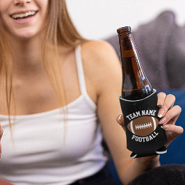 Enfriador De Latas Nombre del equipo de fútbol personalizado o Texto 