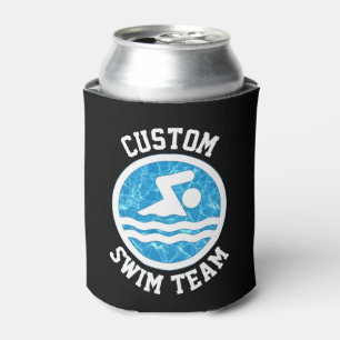 Enfriador De Latas Nombre del equipo de natación de personalizado o N