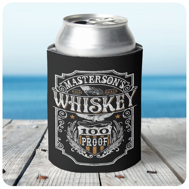 Enfriador De Latas NOMBRE personalizado Bar de cervecería Old West Wh (Subido por el creador)