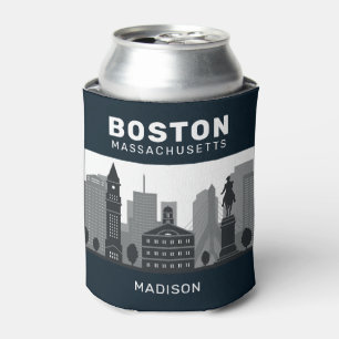 Enfriador De Latas Nombre personalizado Boston Massachusetts