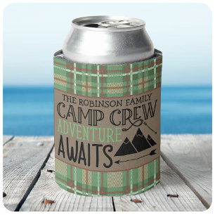 Enfriador De Latas NOMBRE personalizado Cabina Camping Adventure