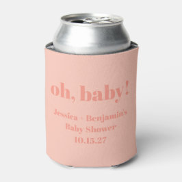 Enfriador De Latas Nombre personalizado de Baby Shower de la bandeja 