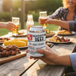 Enfriador De Latas Nombre personalizado de la receta de cerveza diver