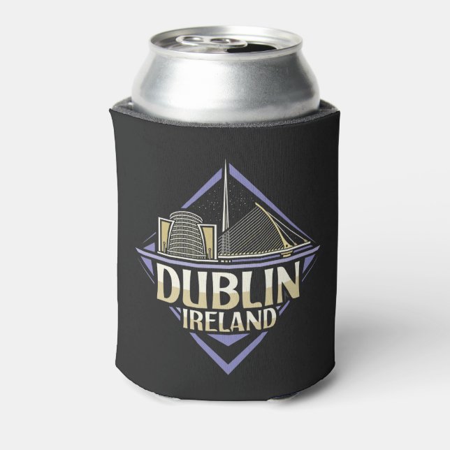 Enfriador De Latas Nombre personalizado Dublín Irlanda (Reverso de la lata)