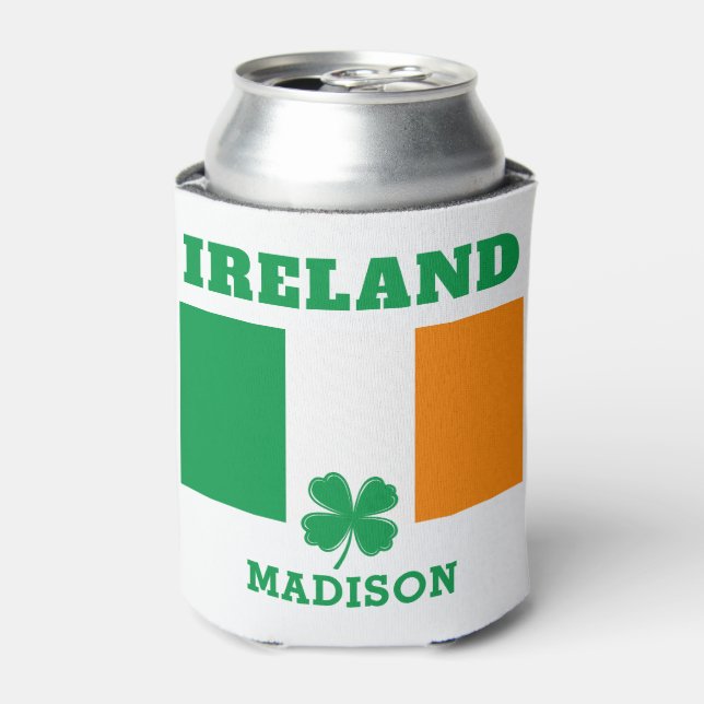 Enfriador De Latas Nombre personalizado Irlanda (Lata Anverso)