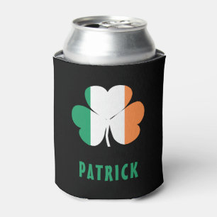Enfriador De Latas Nombre Personalizado Irlanda Celta Trébol Bandera 