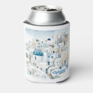 Enfriador De Latas Nombre personalizado Mykonos Grecia